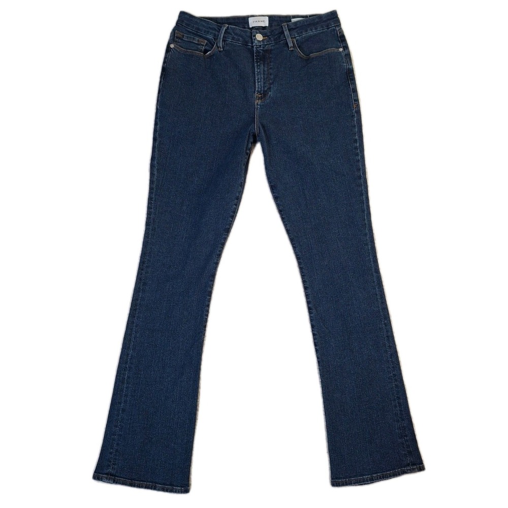 FRAME Le Mini Boot Jeans Womens Size 32* Somerland Blue Stretch High Rise Denim